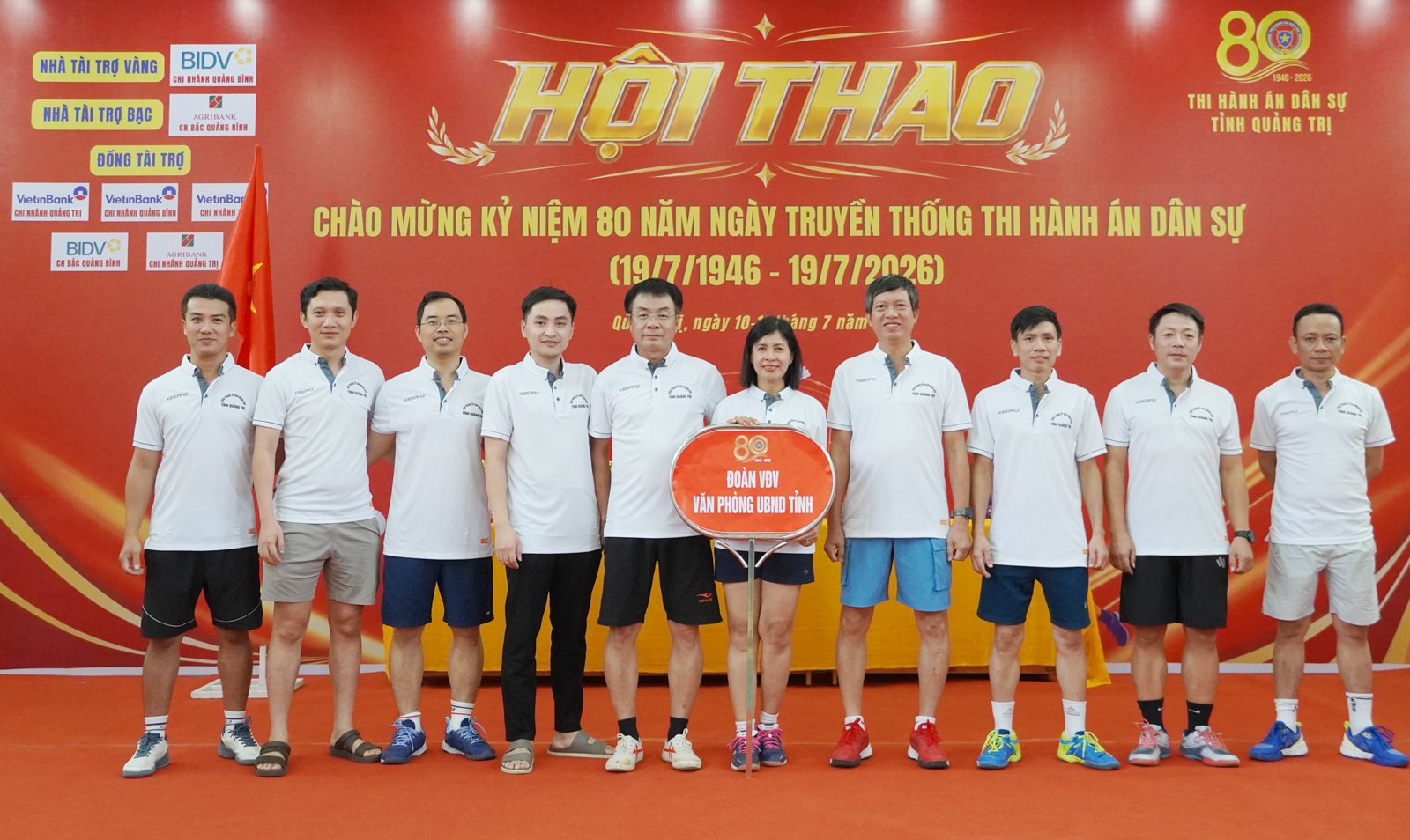 Văn phòng UBND tỉnh tham gia hội thao kỷ niệm 80 năm Ngày truyền thống Thi hành án dân sự