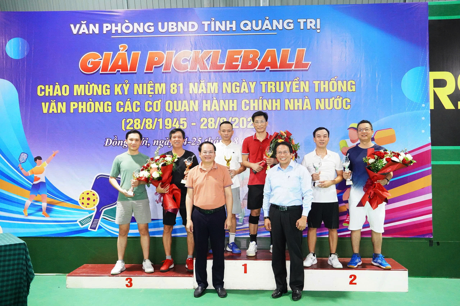 Giải Pickleball chào mừng 81 năm Ngày truyền thống Văn phòng các cơ quan hành chính Nhà nước thành công tốt đẹp